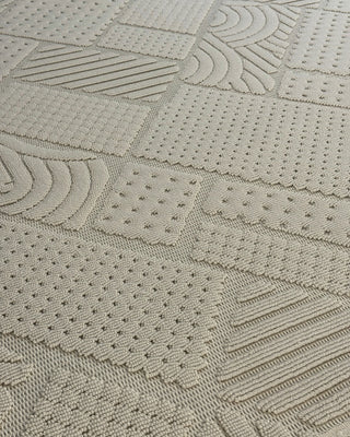 Curl Patterned Machine Made Carpet Beige