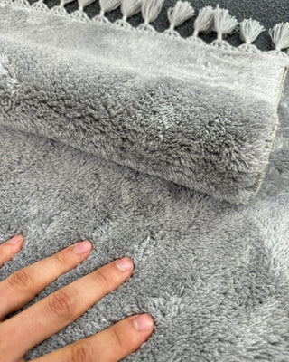 Soft Plush Carpet Gray