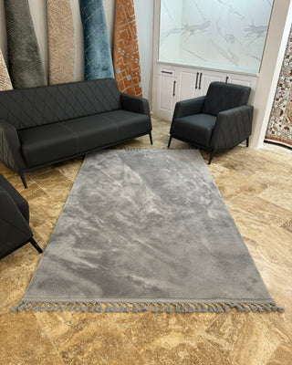 Soft Plush Carpet Gray