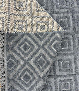 Defne Tile Pattern Machine Carpet Anthracite