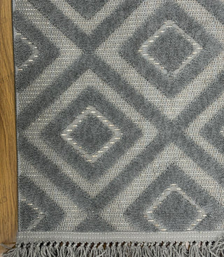 Defne Tile Pattern Machine Carpet Anthracite