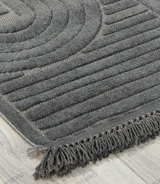 Daphne Fold Pattern Machine Carpet Anthracite